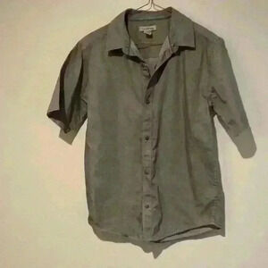 Calvin Klein snap button short sleeve boys cotton shirt